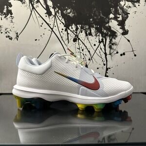 Nike‎ Force Trout 9 Pro MCS Baseball Cleats Mens Size 11.5 "Rainbow" FB2908-106